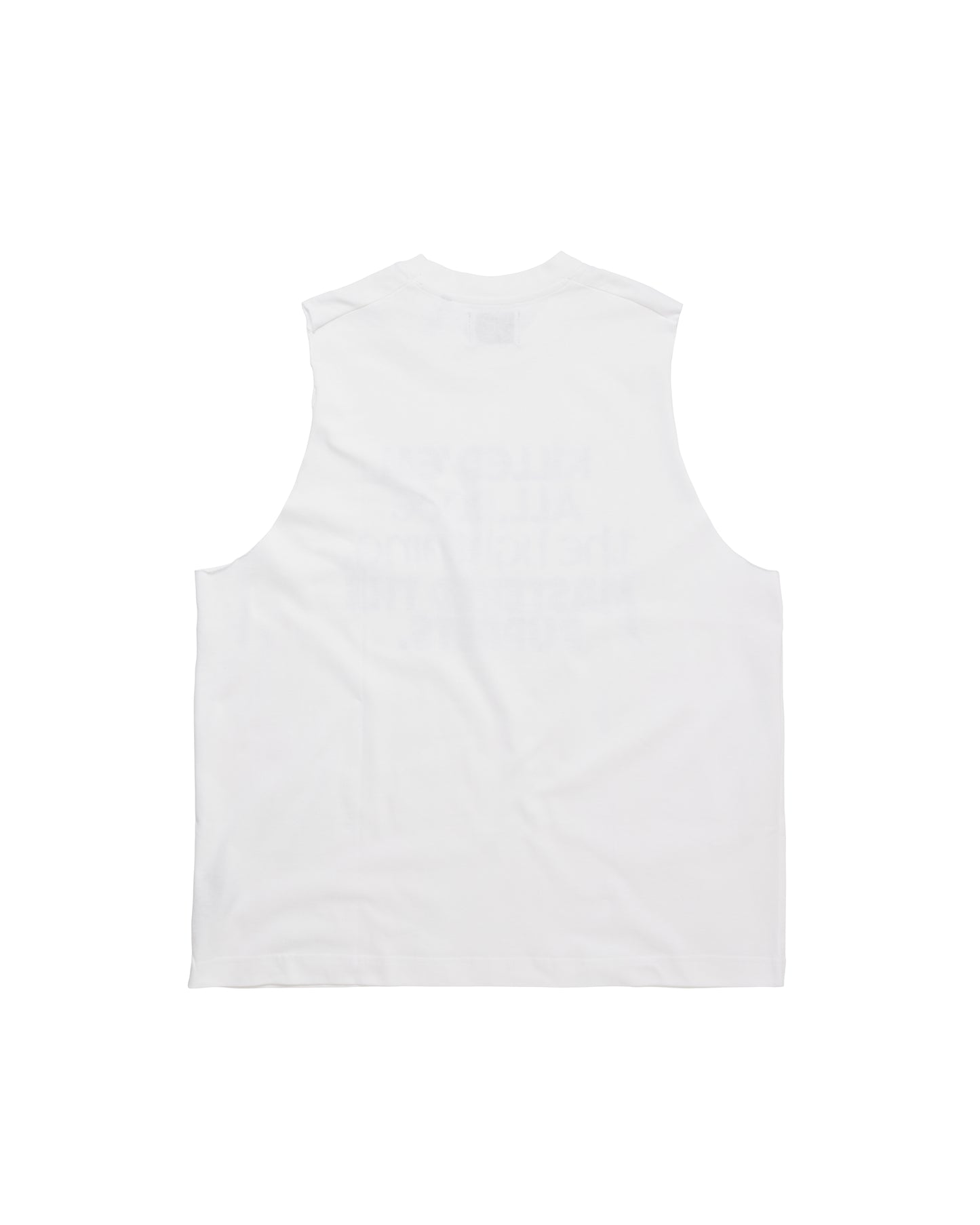 KILLED EM ALL SLEEVELESS TEE - WHITE