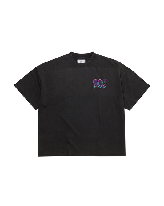 WARRIORS TEE - VINTAGE BLACK