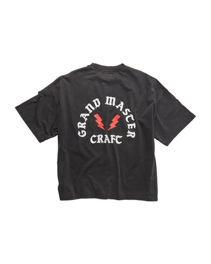 GRANDMASTER FLASH TEE - VINTAGE BLACK